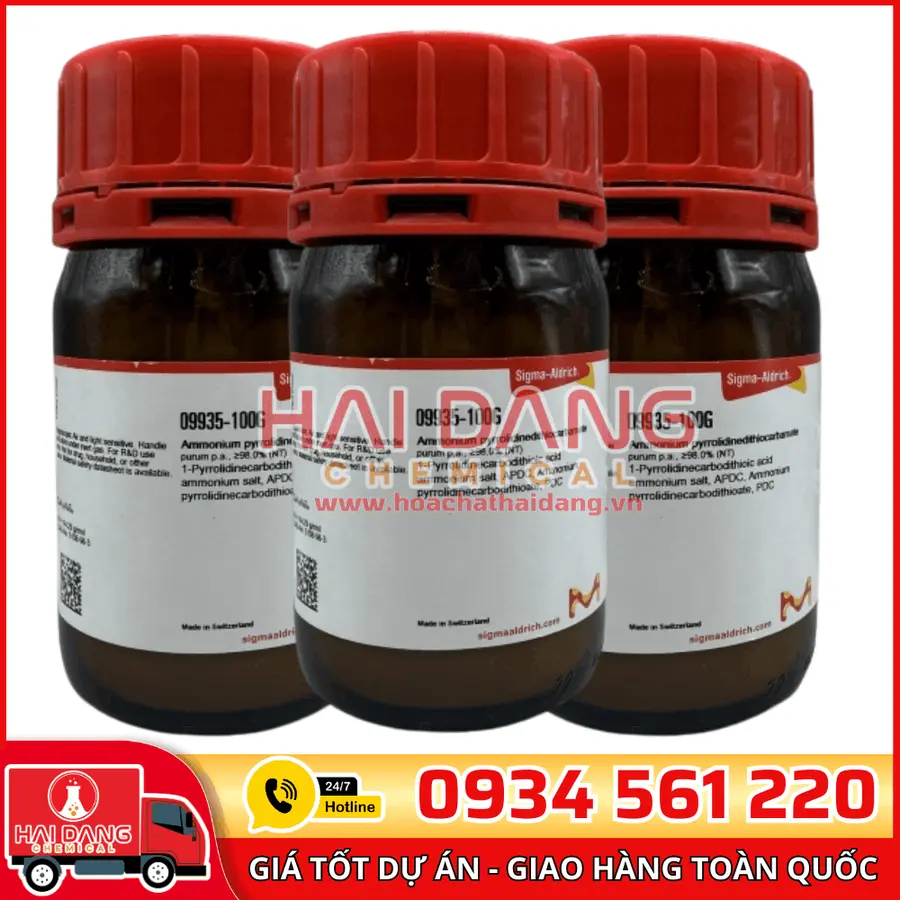Ammonium pyrrolidinedithiocarbamate (APDC) lọ 100g, hãng Sigma