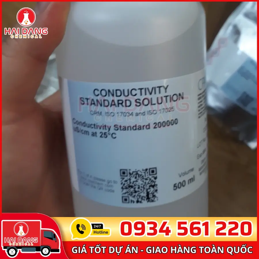 Dung Dịch Chuẩn Độ Dẫn 200000µS/cm Chai 500mL CPAchem