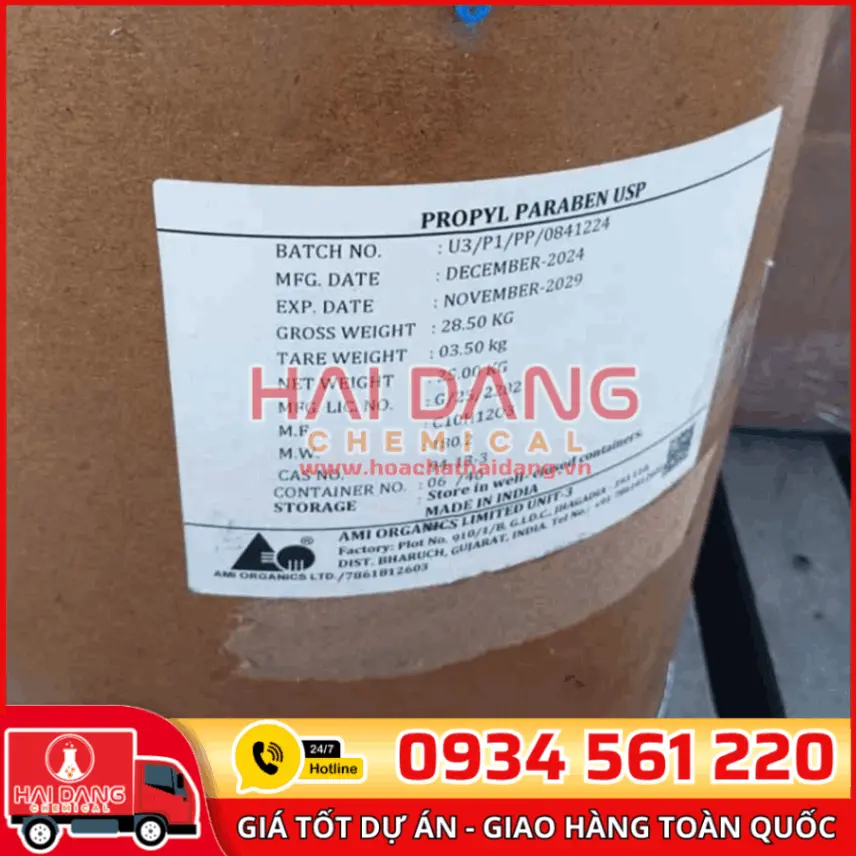Propylparaben Nipazol Ấn Độ – Chất Bảo Quản Dược Phẩm Hiệu Quả