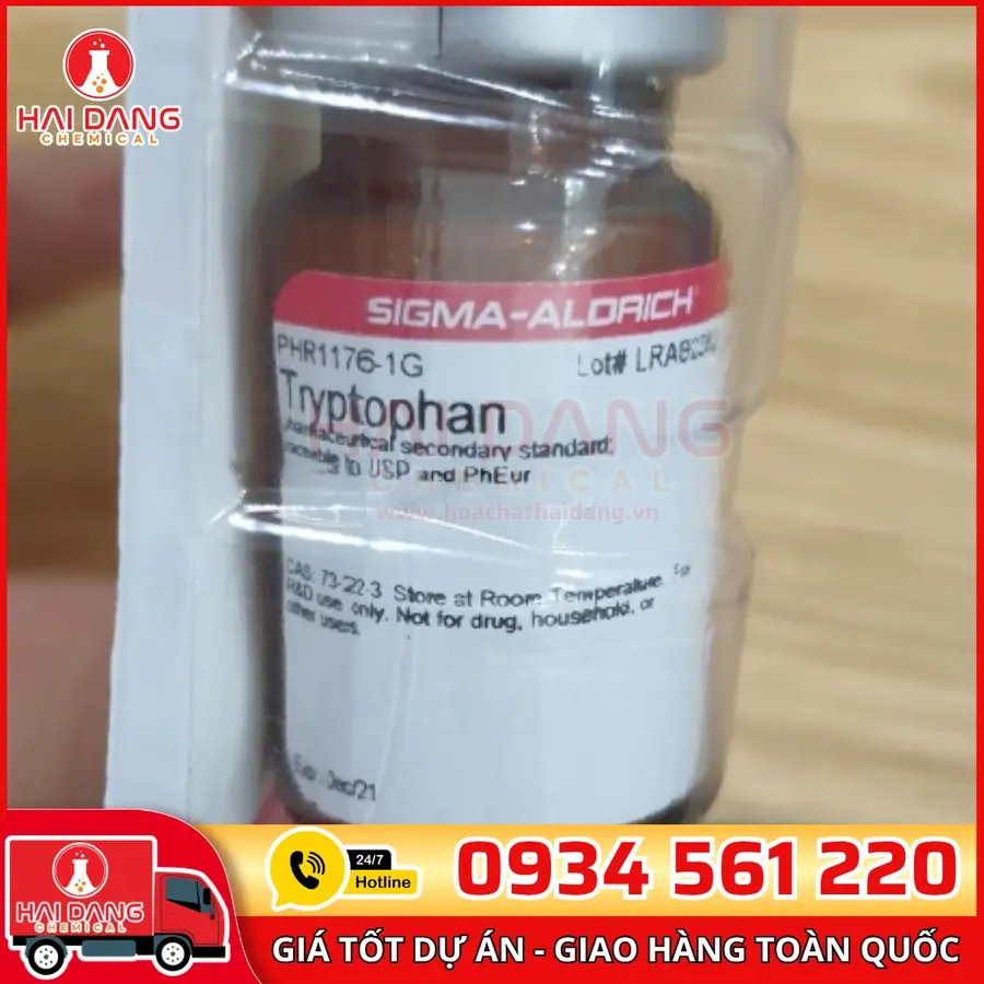 Tryptophan – Pharmaceutical Secondary Standard; Certified Reference Material lọ 1g, hãng Sigma