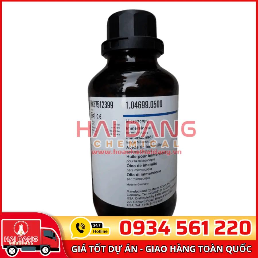 Dầu soi kính hiển vi – Immersion Oil lọ 500ml - Merck
