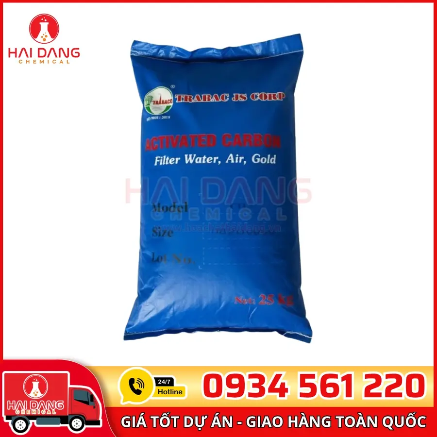 Than Hoạt Tính Gáo Dừa TB3 Iodine 900-1000 Việt Nam Bao 25kg