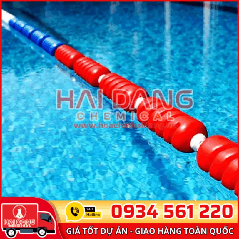Phao Phân Làn Bể Bơi 50m Chống Sóng Chuẩn Thi Đấu