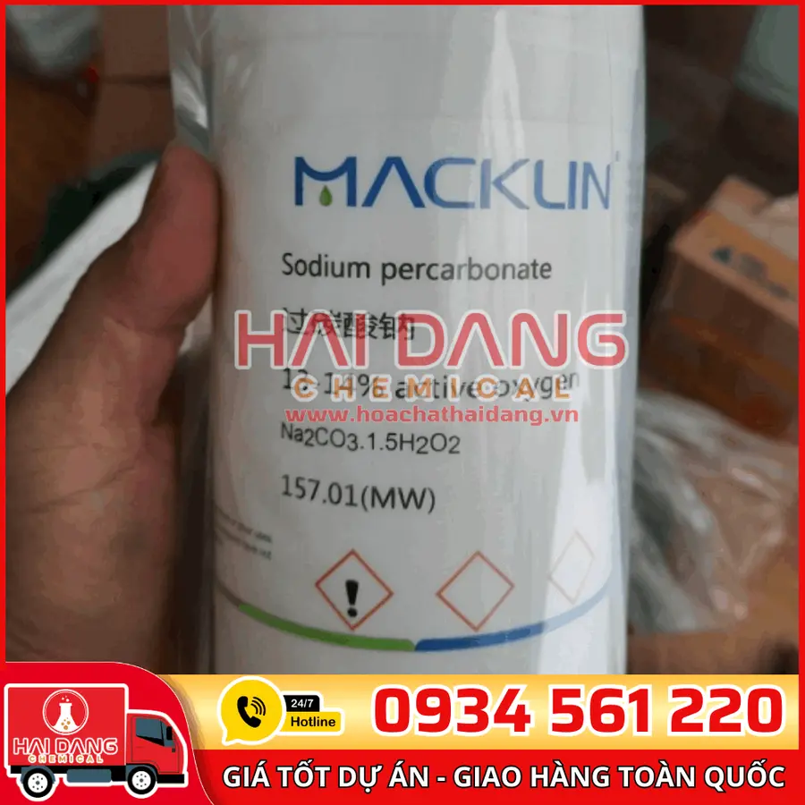 Sodium percarbonate, 13-14% active oxygen 500g – Macklin