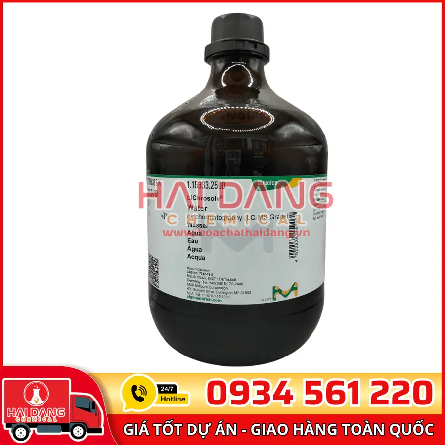 Water for Chromatography (LC-MS Grade) lọ 2.5L - Merck
