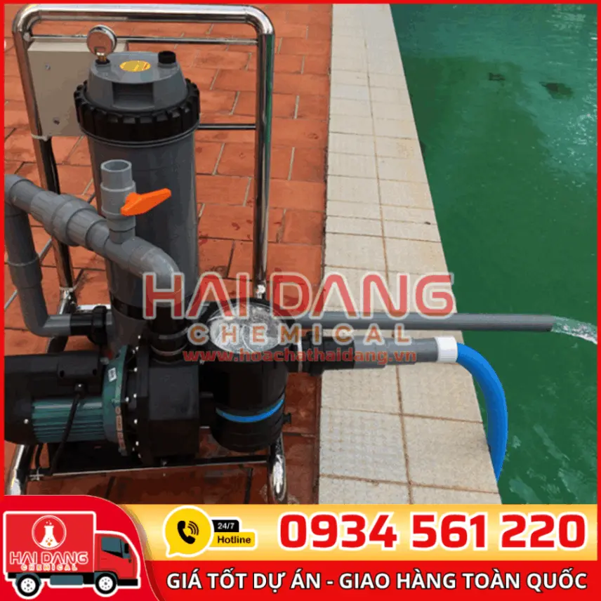 Xe Đẩy Inox Vệ Sinh Hồ Bơi – Chuyên Dụng, Bền, Tiện Lợi