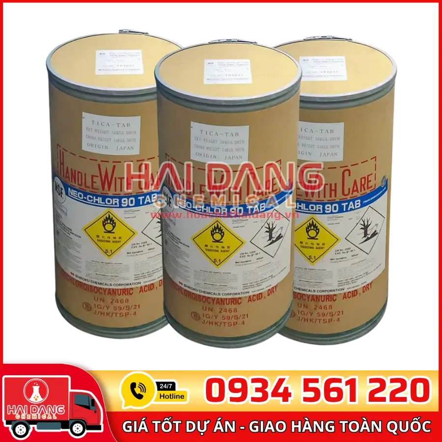 Hóa Chất Chlorine TCCA 90% Shikoku – Diệt Khuẩn Hồ Bơi Giá Tốt