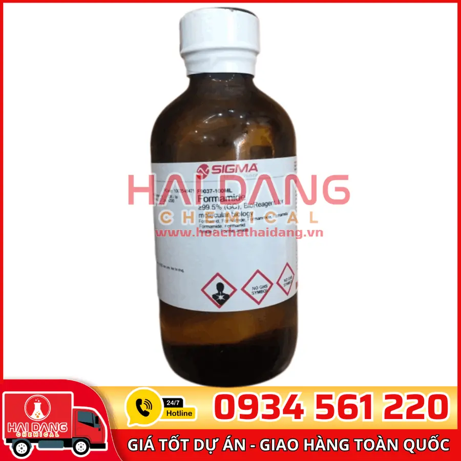 Formamide ≥99.5% (GC), BioReagent, for molecular biology lọ 100ml, hãng Sigma