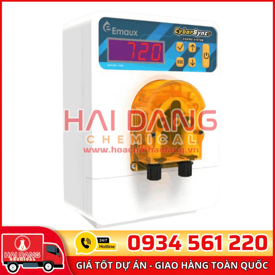Bơm Định Lượng Emaux Cybersync Đo pH Và ORP Tự Động