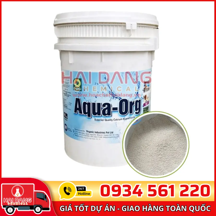 Chlorine Aqua ORG 70% Ấn Độ | Hóa Chất Hải Đăng | Giá Tốt Giao Nhanh