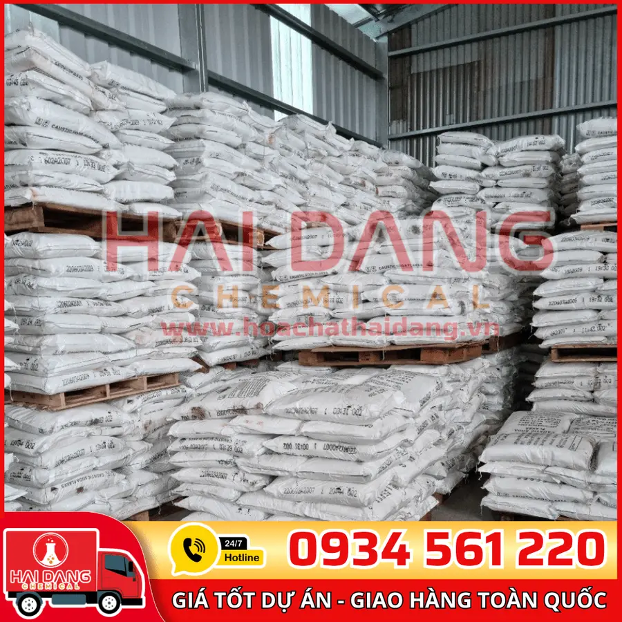 Xút Vảy NaOH 98% Trung Quốc | Hóa Chất Hải Đăng | Giá Tốt Giao Nhanh
