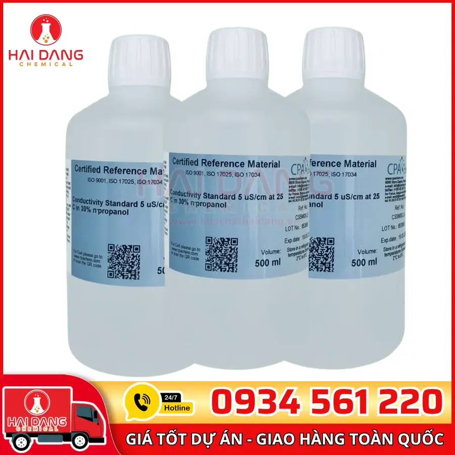Độ Dẫn 5 µScm 500ml Dung Dịch Chuẩn Chuẩn Hóa CPAchem