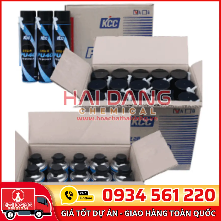 KCC PU 40 – Keo Bọt Nở Chống Thấm Trám Khe Hiệu Quả