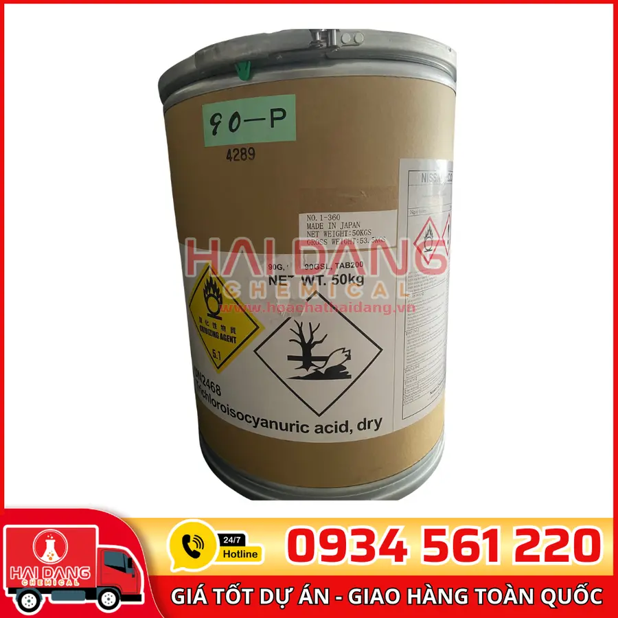 TCCA Bột Nissan C3Cl3N3O3 Nhật Bản