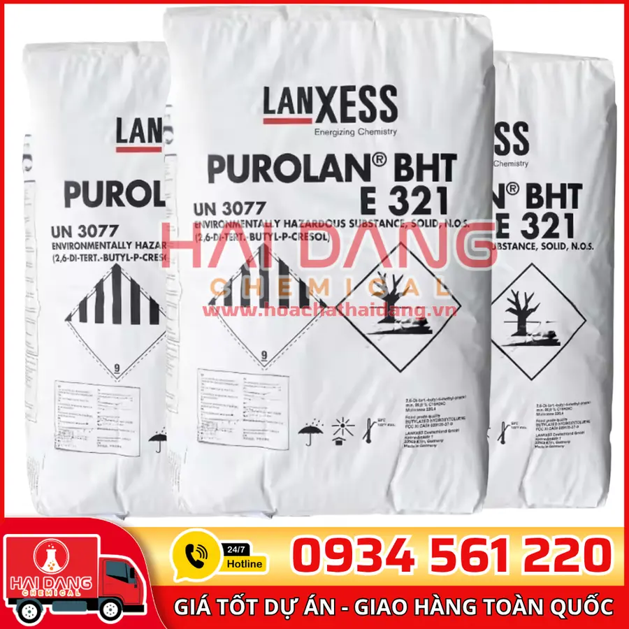 Butylated Hydroxytoluene BHT C15H24O Ấn Độ
