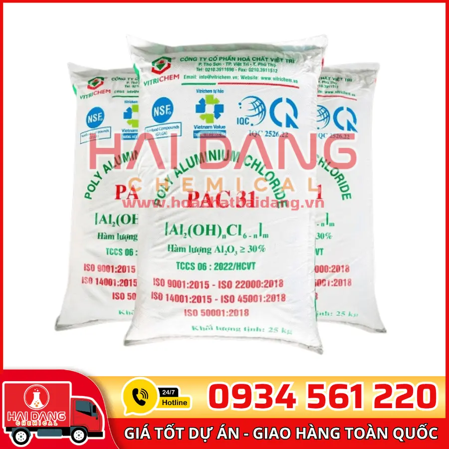 Poly Aluminium Chloride Việt Nam 31% PAC