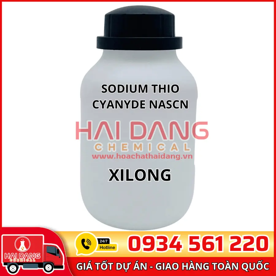 Sodium thio Cyanyde NaSCN, lọ 500g - hãng Xilong