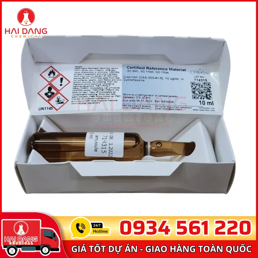 Dung Dịch Chuẩn Diazinon 10µg/mL Trong Cyclohexane CPAchem