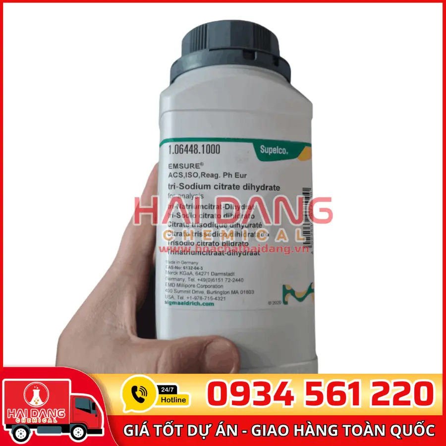 Tri-Sodium Citrate Dihydrate lọ 1kg - Merck