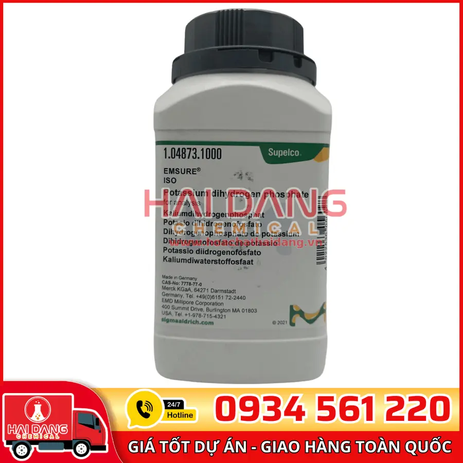 Potassium Dihydrogen Phosphate lọ 1kg - Merck