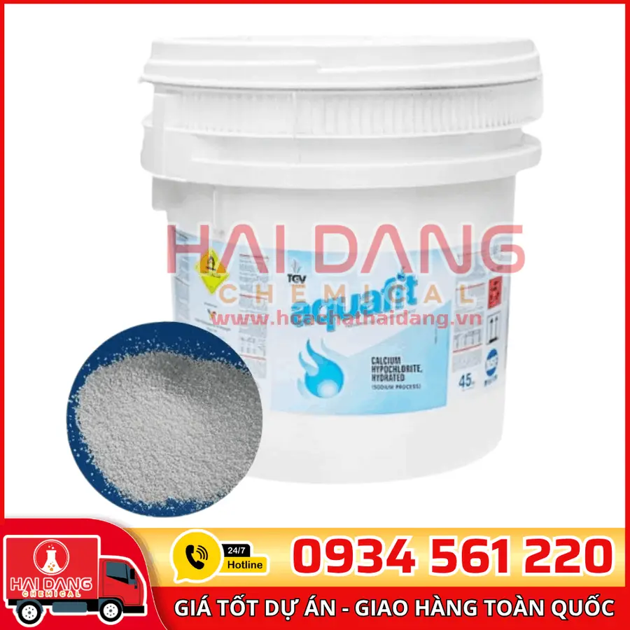 Clorin Aquafit Thùng Lùn Ca(ClO)₂ Ấn Độ 70%