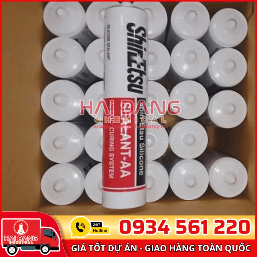 Keo Silicone Shin Etsu AA – Trung Tính Dán Kính Chuyên Dụng Ngoại Thất