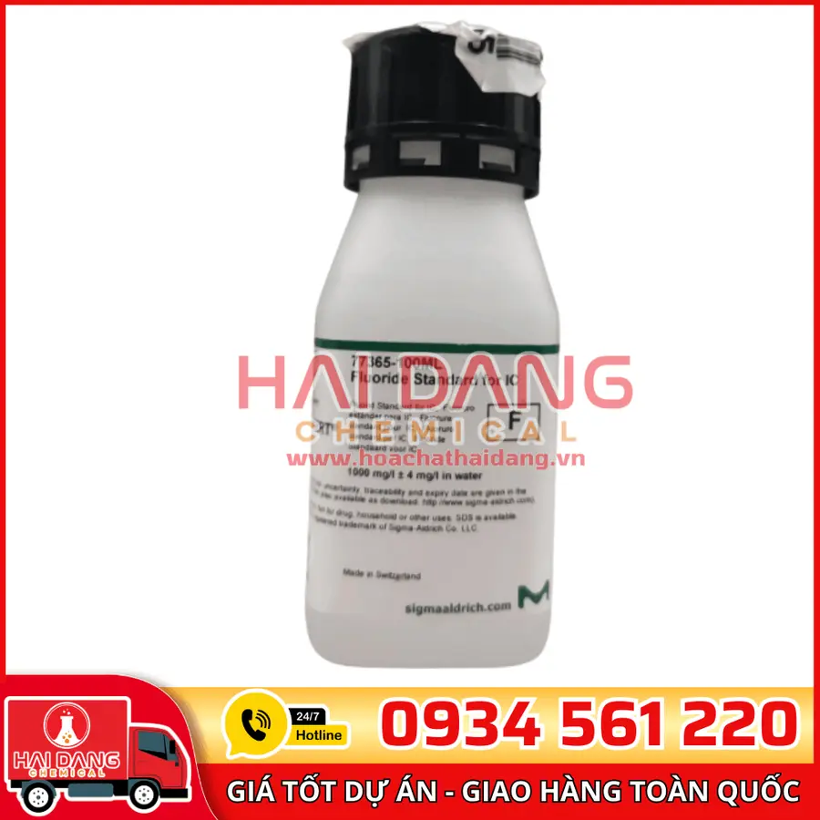 Dung dịch chuẩn IC - Fluoride (F⁻) 1000 mg/L lọ 100ml, hãng Sigma