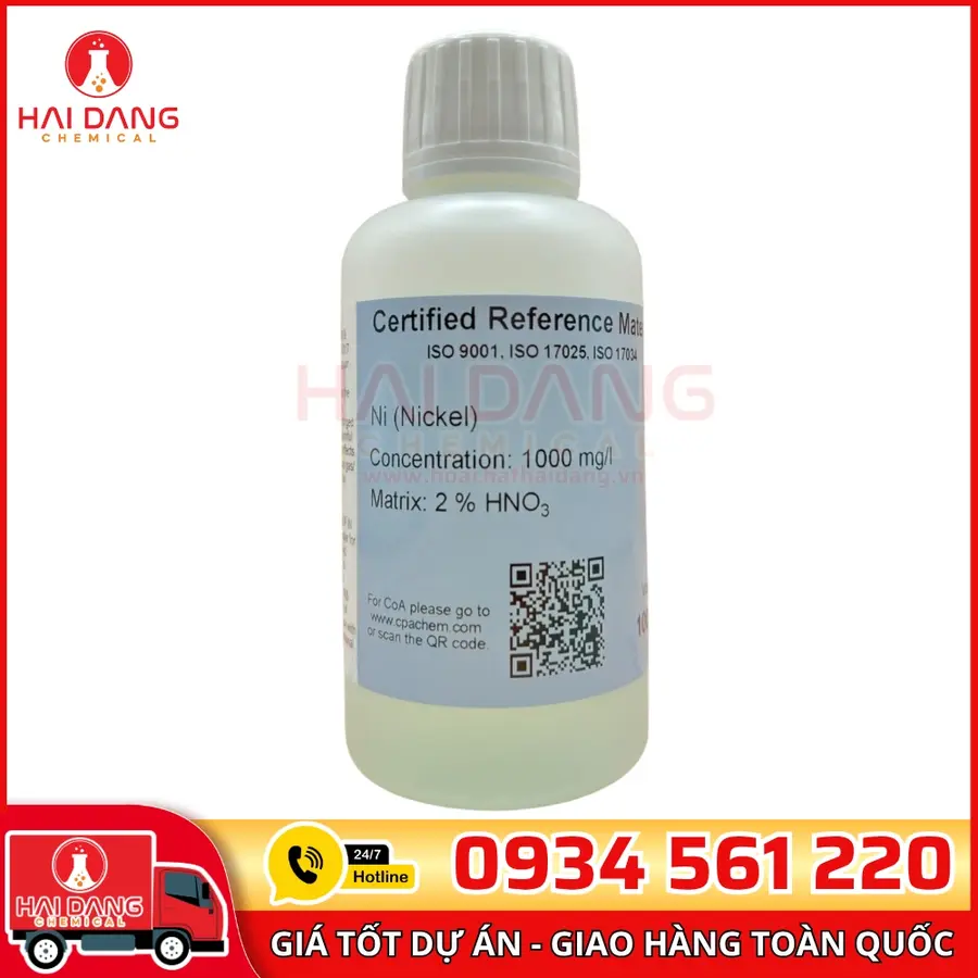 Dung Dịch Chuẩn Nickel (Ni) 1g/L Cho AAS 100mL CPAchem