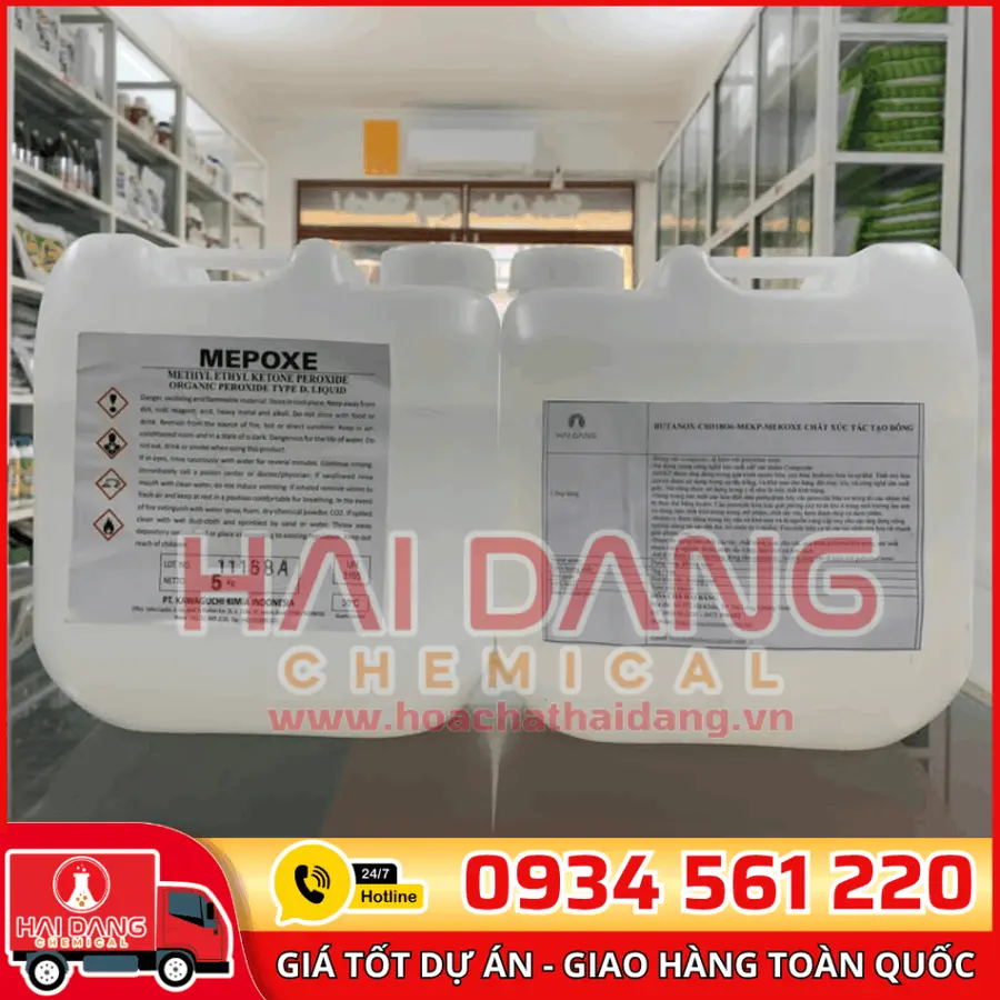 Butanox C₈H₁₈O₆ Indonesia – Xúc Tác Đóng Rắn Nhựa Polyester
