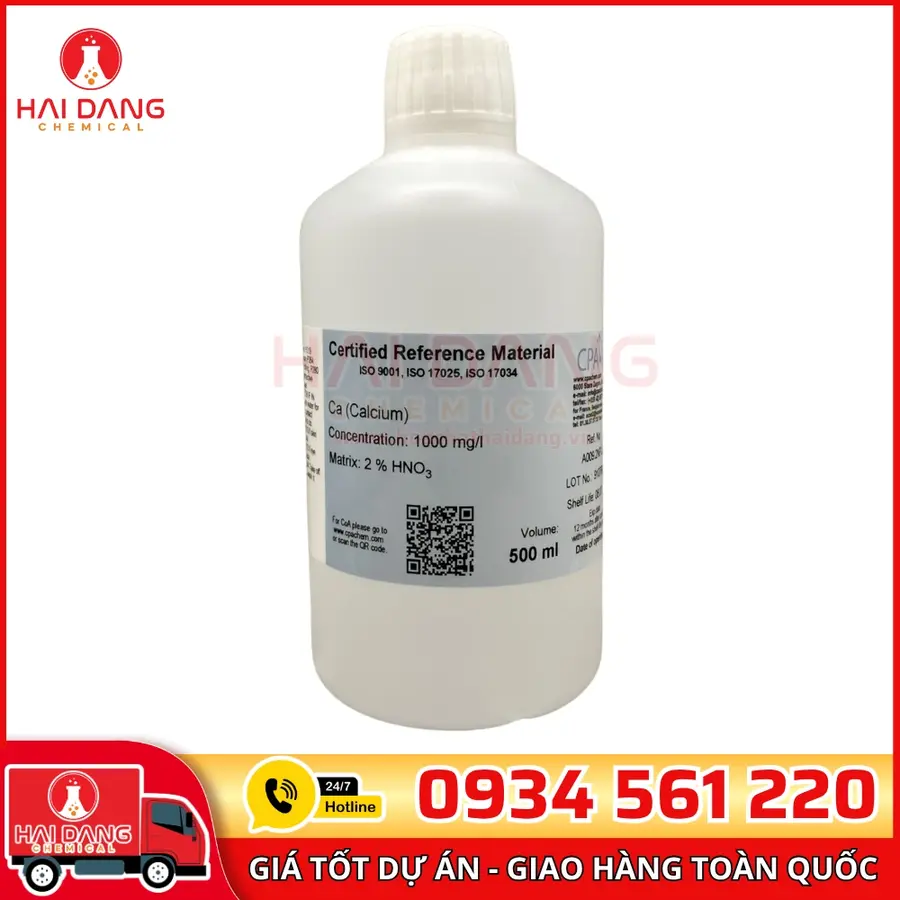 Dung Dịch Chuẩn Calcium 1g/L Chai 500mL CPAchem