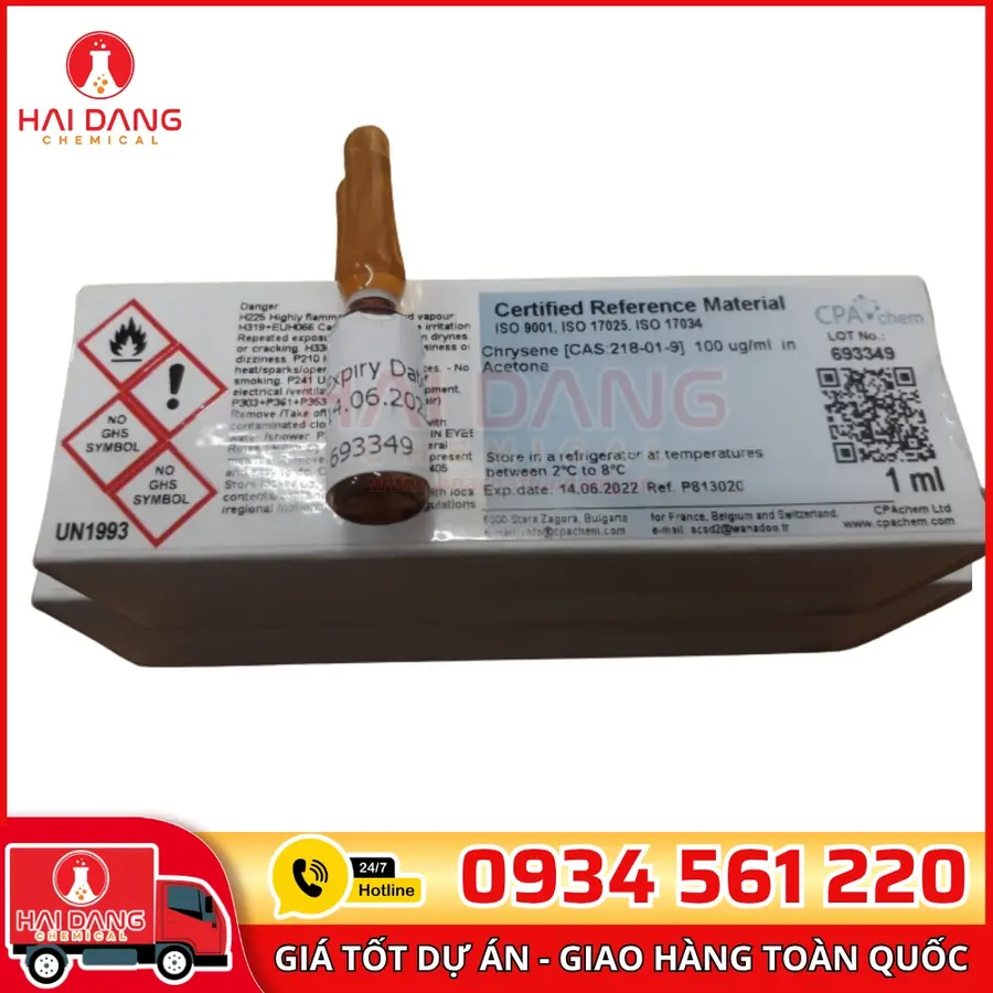 Dung Dịch Chuẩn Chrysene 100µg/ml Trong Acetone CPAchem