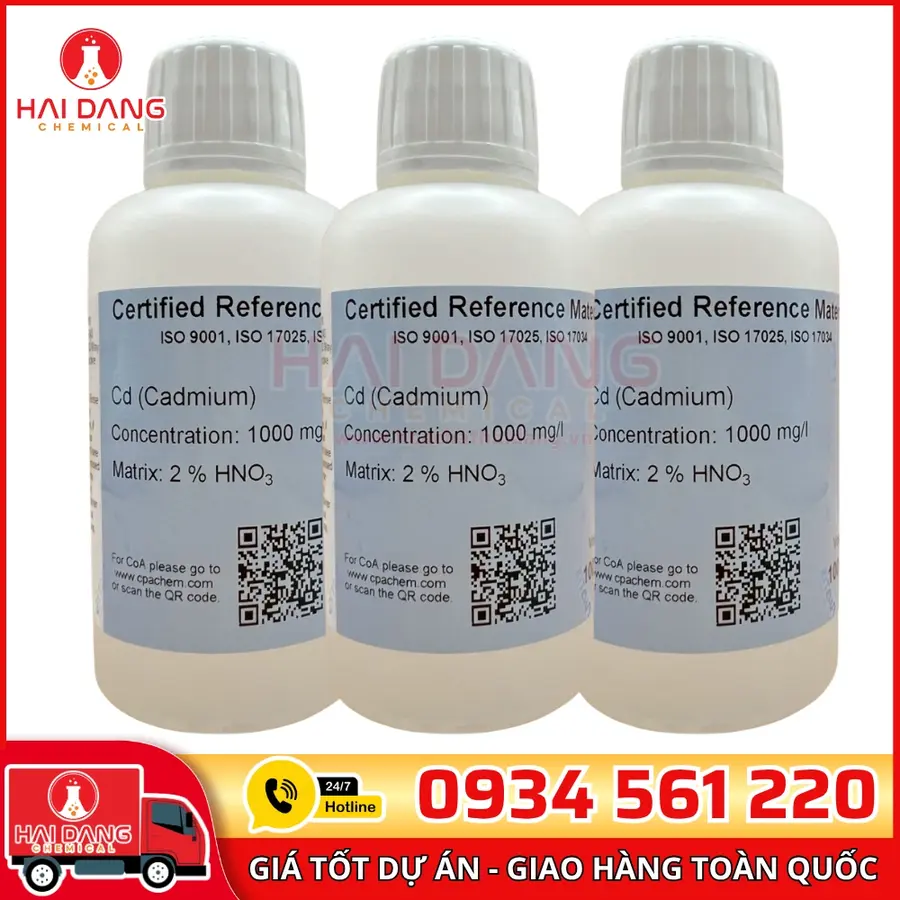 Dung Dịch Chuẩn Cadmium (Cd) 1g/L CPAchem 100mL