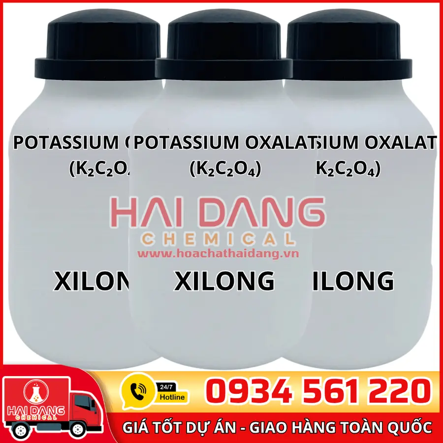 Potassium Oxalat (K₂C₂O₄), lọ 500g - hãng Xilong