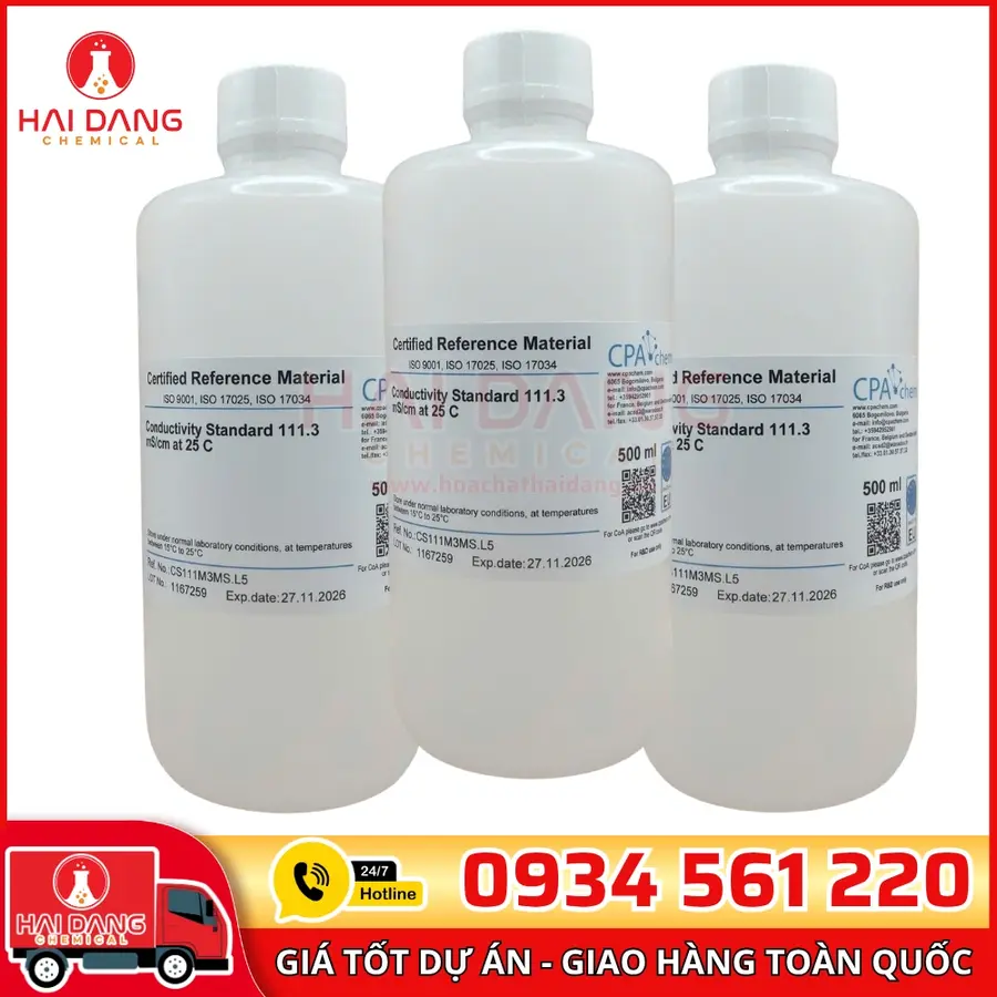 Dung Dịch Chuẩn Độ Dẫn 111.3 mS/cm Chai 500mL CPAchem