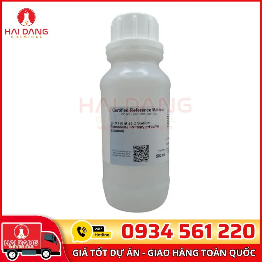 Dung Dịch Chuẩn pH 9.180 1000ml Sodium Tetraborate CPAchem