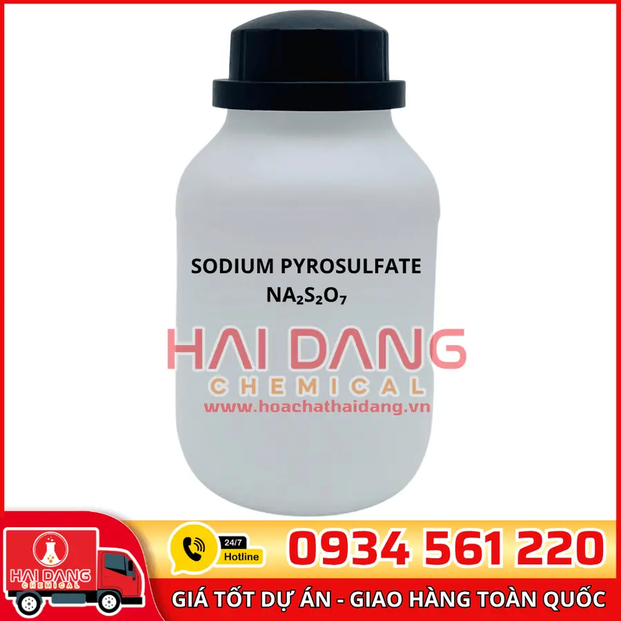 Sodium Pyrosulfate Na₂S₂O₇, lọ 500g - hãng Xilong