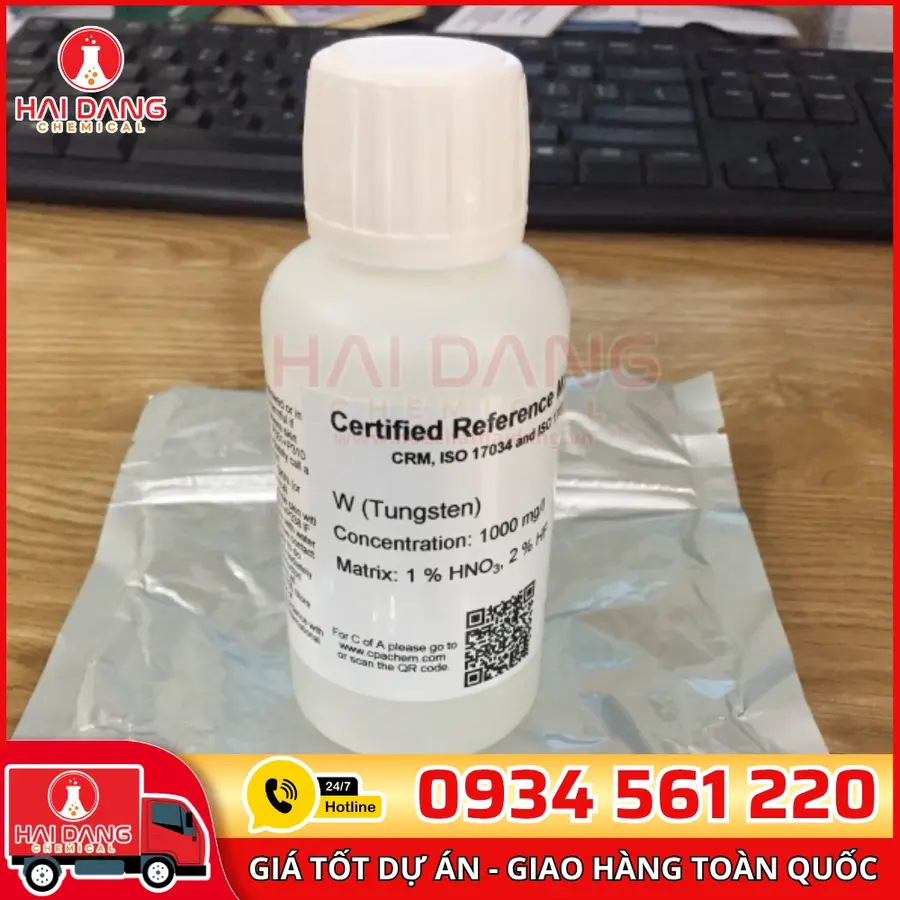 Dung Dịch Chuẩn Vomfram (W) AAS 1g/L 100mL CPAchem