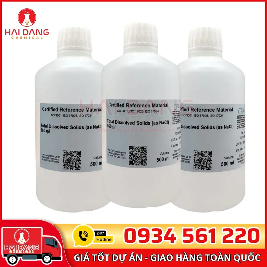 Dung Dịch Chuẩn TDS 160g/L (as NaCl) 500mL – CPAchem