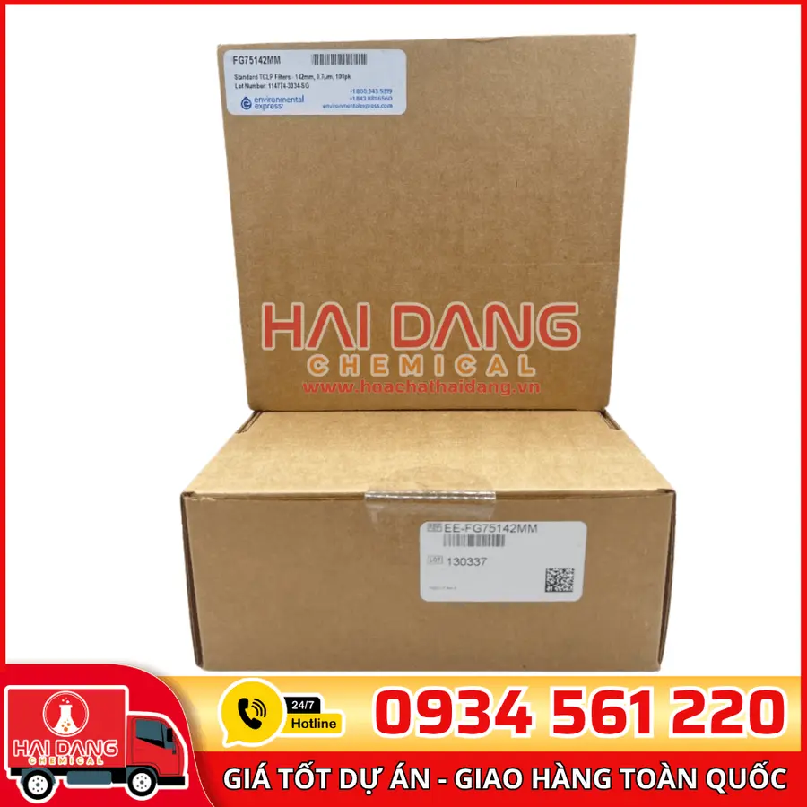Màng lọc TCLP bằng sợi thủy tinh 142 mm, 0.7 µm, mã FG75142MM, hãng Environmental Express – Mỹ