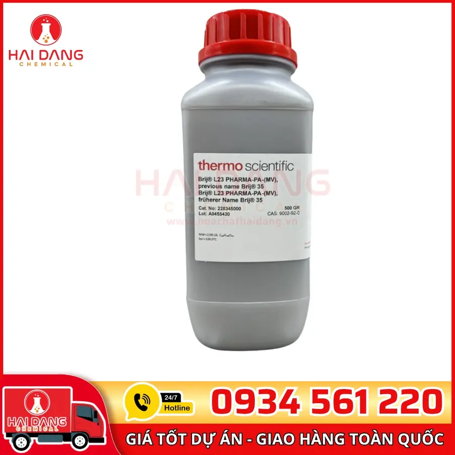 Brij™ L23 PHARMA-PA-(MV) (trước đây là Brij™ 35)  lọ 500g, hãng Fisher