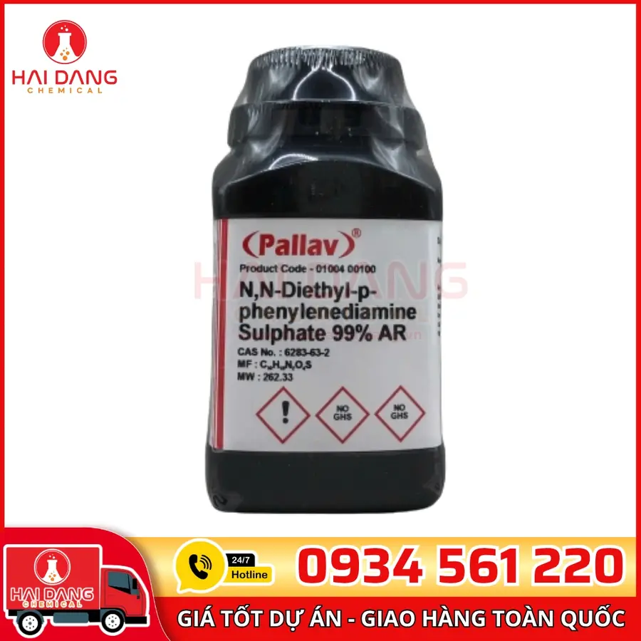 N,N-Diethyl-p-Phenylenediamine Sulphate  lọ 100g, hãng Alpha Chemika