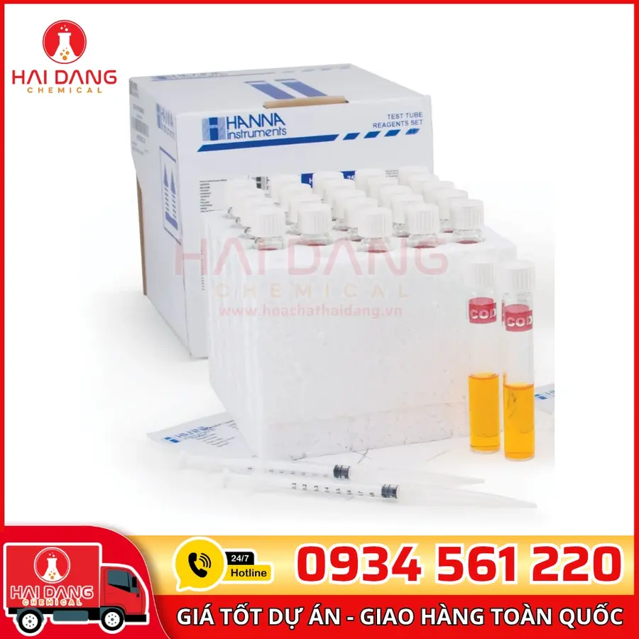 Thuốc thử COD thang thấp 0 - 150 mg/L (25 ống) - Hanna Ý