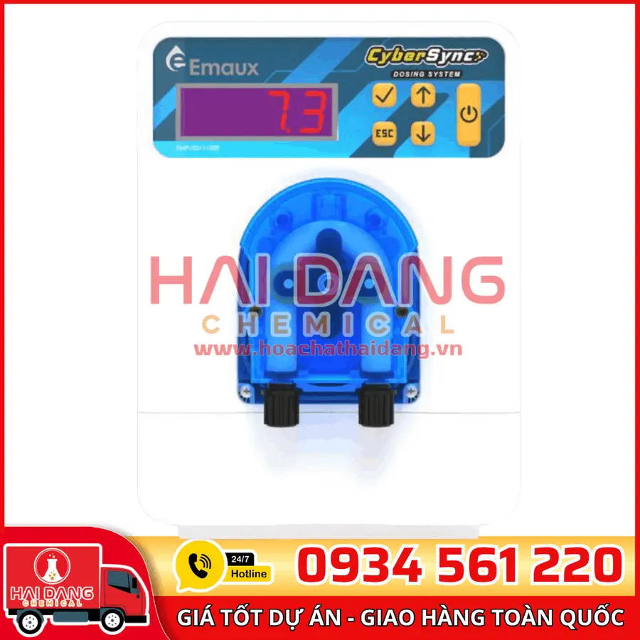 Bơm Định Lượng Emaux Cybersync Đo pH Và ORP Tự Động