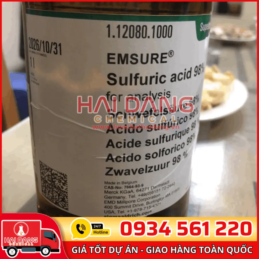 Sulfuric Acid 98% lọ 1L - Merck
