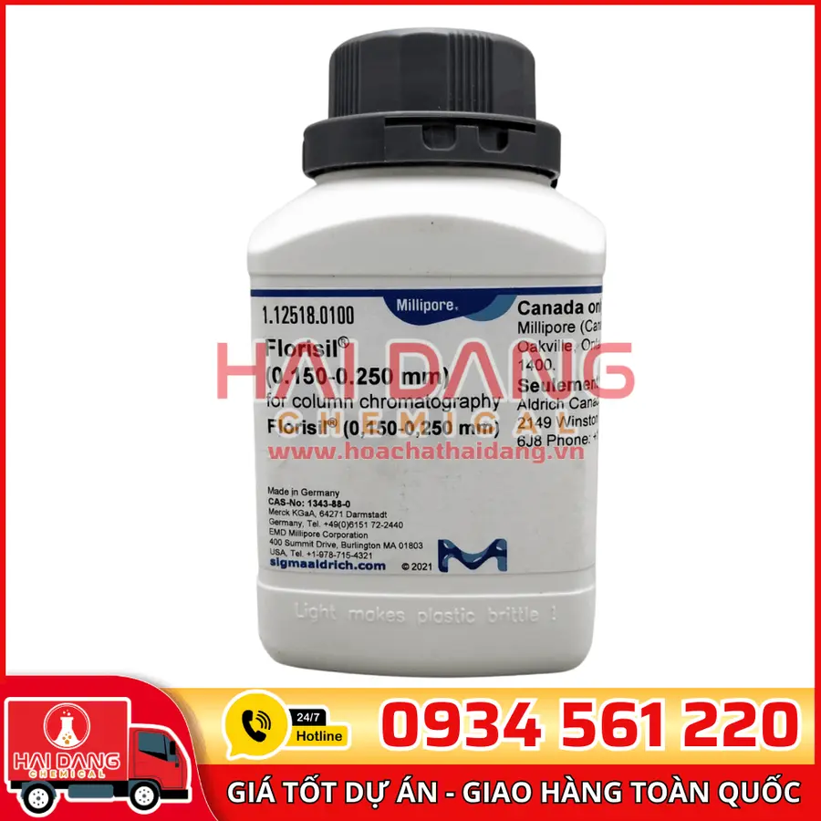 Florisil (0.150–0.250 mm) lọ 250g - Merck