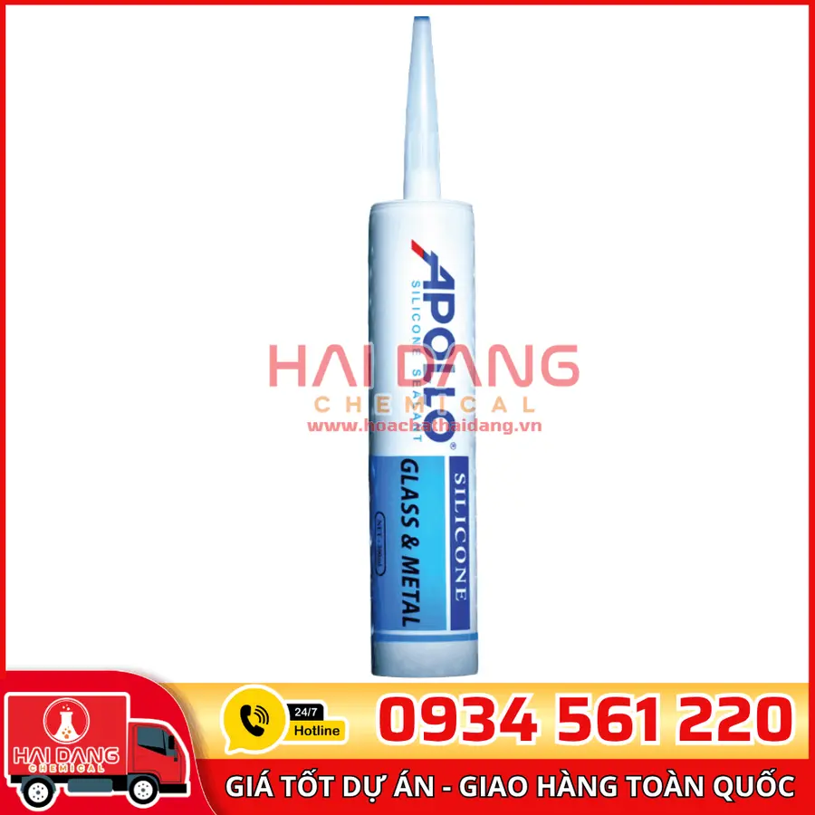 Keo Apollo Glass & Metal – Keo Silicone Dán Kính Kim Loại Chuyên Dụng