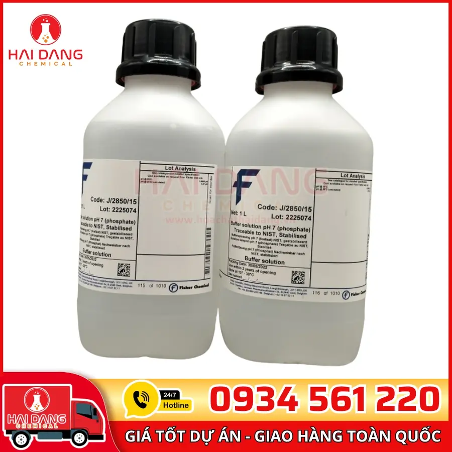 Dung dịch chuẩn pH 7 lọ 1l, hãng Fisher
