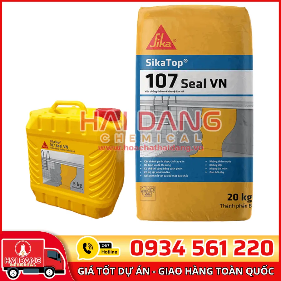 Sikatop Seal-107 – Vật Liệu Chống Thấm Gốc Xi Măng Polyme