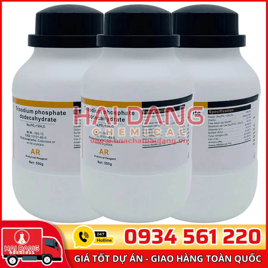 Sodium Phosphate Na3PO4, lọ 500g - hãng Xilong