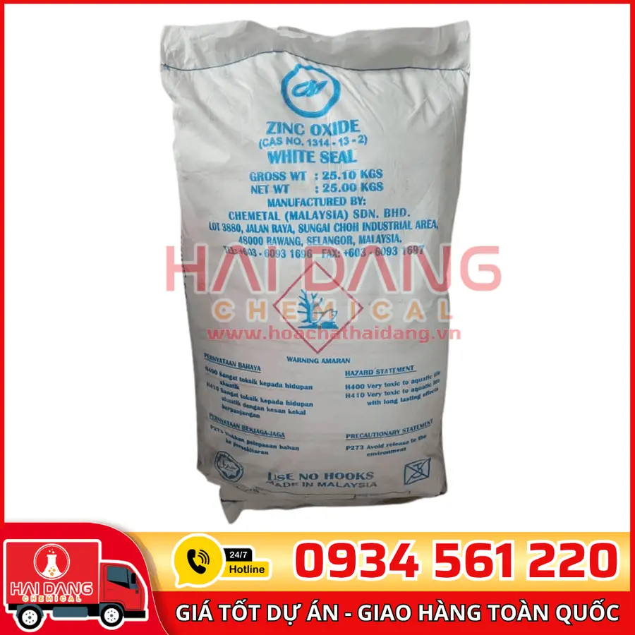 Kẽm Oxit Zinc Oxide ZnO Malaysia